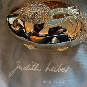 Judith Leiber Minaudière Gold and Crystal Duck